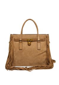 MICHAEL Michael Kors Torebka Hamilton Moderne 30F5ANXS3S Brązowy. Kolor: brązowy. Materiał: skórzane, zamszowe