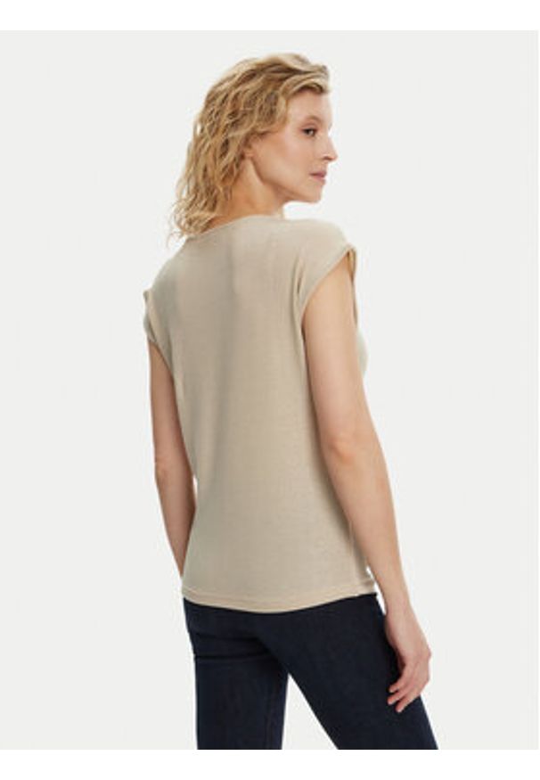 Morgan Bluzka 241-DILI Beżowy Regular Fit. Kolor: beżowy. Materiał: syntetyk