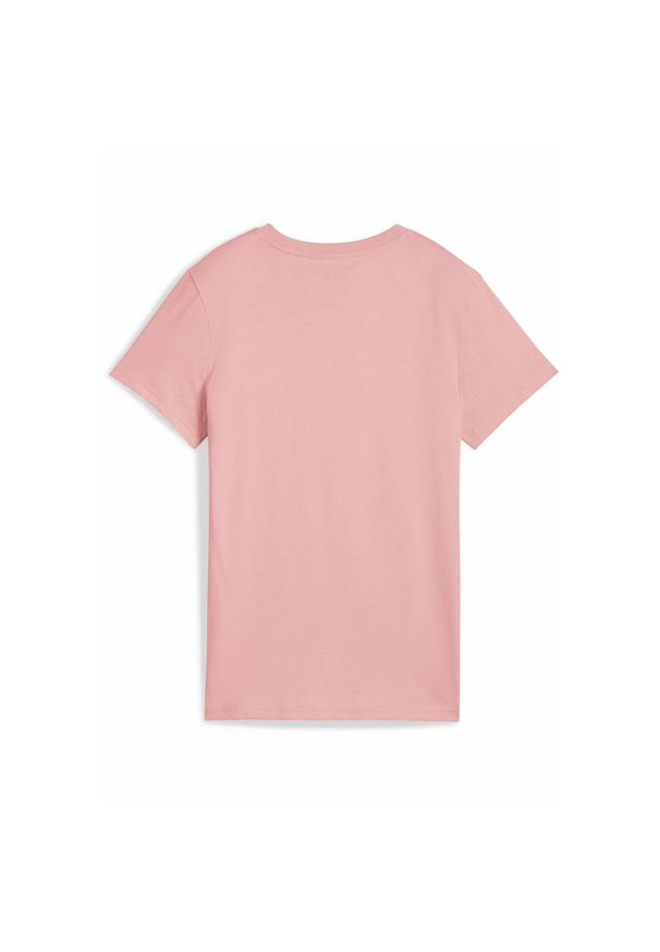 Puma - Damska koszulka z logo ESS No. 1 PUMA Pink Fruit. Kolor: różowy