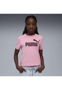 Puma - Młodzieżowa koszulka Essentials Graphic ze zwierzęcym wzorem PUMA Poised Pink. Kolor: różowy. Wzór: motyw zwierzęcy. Sport: joga i pilates
