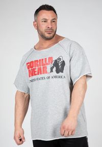 GORILLA WEAR - Classic Top do ćwiczeń - Szary. Kolor: szary. Sport: fitness