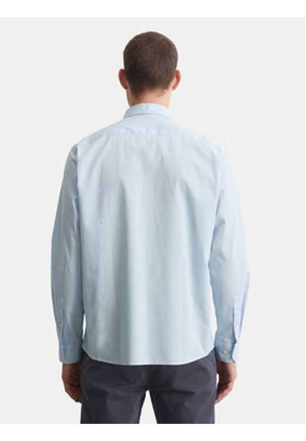 Marc O'Polo Koszula B21 7268 42342 Błękitny Regular Fit. Typ kołnierza: polo. Kolor: niebieski. Materiał: bawełna