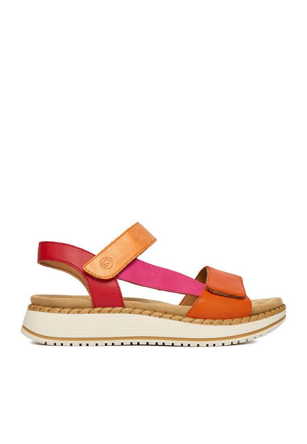 Sandały Remonte. Wzór: kolorowy