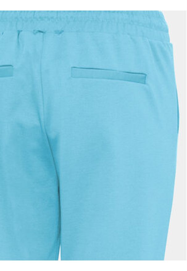 ICHI Spodnie materiałowe 20104757 Niebieski Slim Fit. Kolor: niebieski. Materiał: syntetyk
