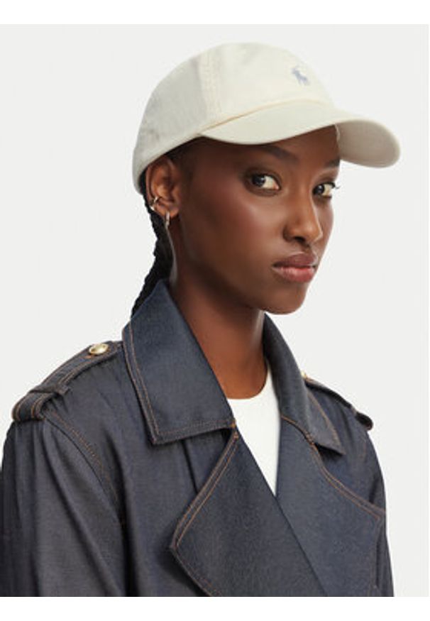Polo Ralph Lauren Czapka z daszkiem 211912843007 Beżowy. Kolor: beżowy. Materiał: materiał