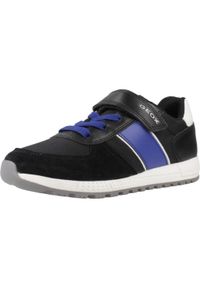 Geox - Kapcie GEOX J ALBEN BOY Czarny. Kolor: czarny. Materiał: syntetyk, tkanina. Sport: turystyka piesza
