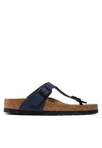 Birkenstock Japonki Gizeh 0143621 Granatowy. Kolor: niebieski. Materiał: skóra