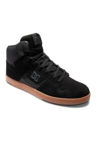 DC Shoes - Buty dla Mężczyzn DC CURE. Kolor: czarny. Materiał: poliester, skóra, syntetyk, materiał. Szerokość cholewki: normalna #1