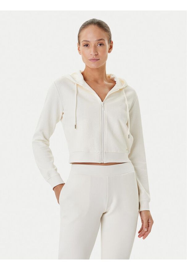 Guess Bluza V5YQ06 KBSL2 Écru Regular Fit. Materiał: syntetyk