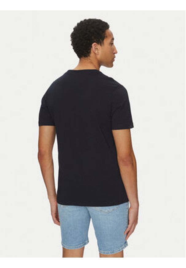 TOMMY HILFIGER - Tommy Hilfiger T-Shirt Flag Box MW0MW38636 Granatowy Regular Fit. Kolor: niebieski. Materiał: bawełna