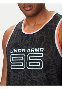 Under Armour Tank top Zone Pro 6000369 Czarny Regular Fit. Kolor: czarny. Materiał: syntetyk #4
