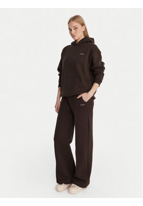 Guess Bluza V6RQ14 K9V31 Brązowy Regular Fit. Kolor: brązowy. Materiał: bawełna