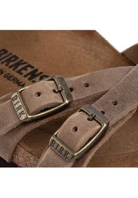 Birkenstock Klapki Franca 1015931 Brązowy. Kolor: brązowy. Materiał: nubuk, skóra #5