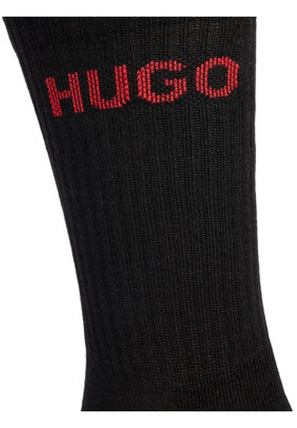 Hugo - HUGO Skarpety długie 50510187 Czarny. Kolor: czarny. Materiał: bawełna