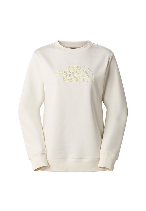 Bluza damska The North Face Drew Peak Light Crew 0A8C1EL7N1 - biała. Kolor: biały. Materiał: bawełna, poliester. Styl: klasyczny. Sport: wspinaczka