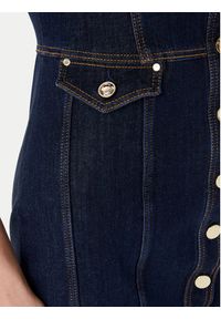 Guess Sukienka jeansowa W5YK24 D5PW1 Granatowy Regular Fit. Kolor: niebieski. Materiał: bawełna #3
