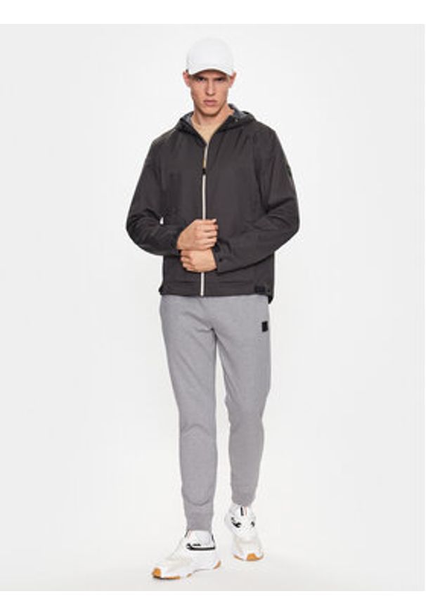 BOSS - Boss Kurtka przejściowa 50491906 Szary Regular Fit. Kolor: szary. Materiał: syntetyk