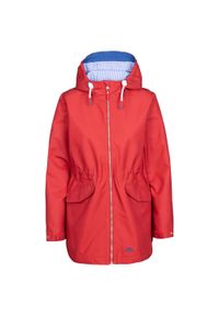 TRESPASS - Damska Kurtka Wodoodporna Finch TP50. Kolor: czerwony. Sport: turystyka piesza