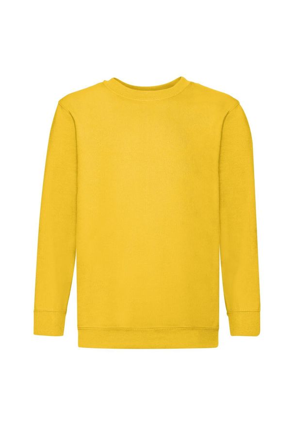 FRUIT OF THE LOOM - Bluza Dziecięca Premium W Komplecie. Kolor: żółty, pomarańczowy, wielokolorowy