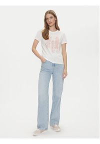 JDY T-Shirt Michigan 15311702 Biały Regular Fit. Kolor: biały. Materiał: bawełna