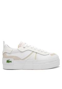 Sneakersy Lacoste. Kolor: biały. Obcas: na platformie #1
