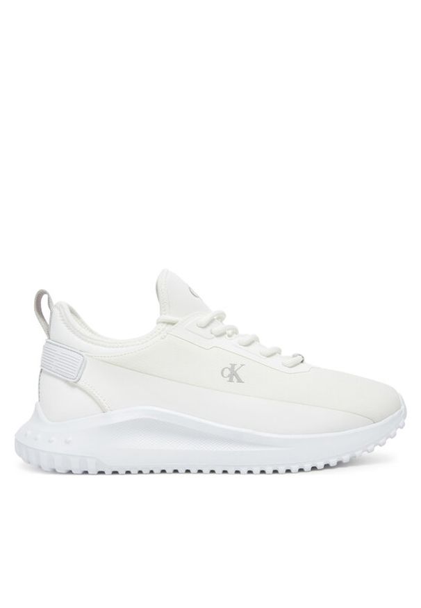 Calvin Klein Jeans Sneakersy Eva Runner Low Lace Mix In YW0YW01759 Biały. Kolor: biały. Materiał: materiał