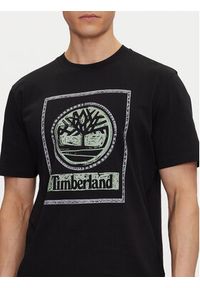 Timberland T-Shirt TB0A6DHD Czarny Regular Fit. Kolor: czarny. Materiał: bawełna
