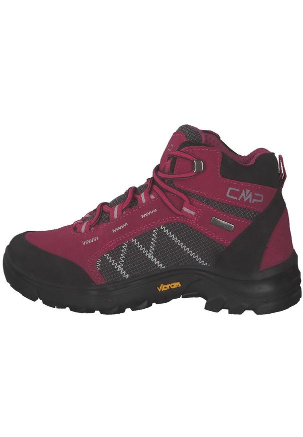 Buty do chodzenia damskie CMP Kids Thiamat Mid 2.0. Wysokość cholewki: za kostkę. Zapięcie: sznurówki. Kolor: różowy. Materiał: guma, tkanina, skóra. Szerokość cholewki: normalna. Sport: turystyka piesza