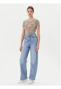 Guess T-Shirt W5YI08 J1314 Zielony Regular Fit. Kolor: zielony. Materiał: bawełna #3