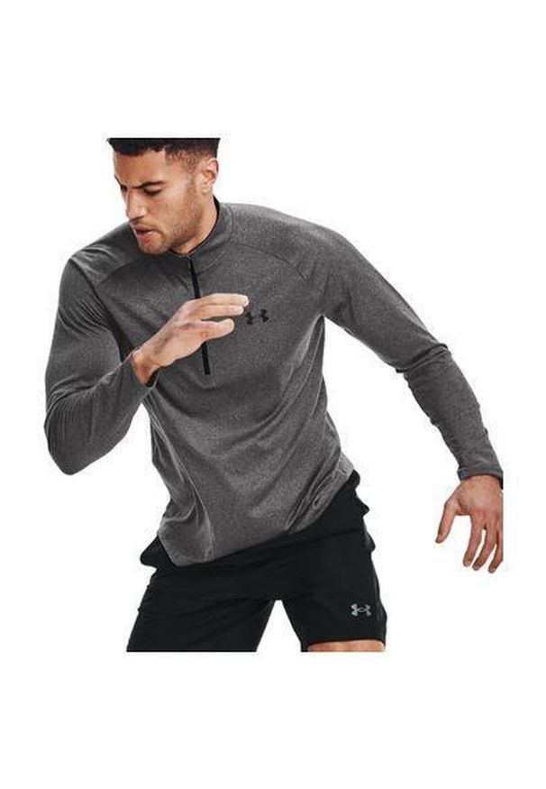 Bluza męska Under Armour Tech 2.0 1/2 Zip LS. Typ kołnierza: golf. Kolor: szary. Sport: golf