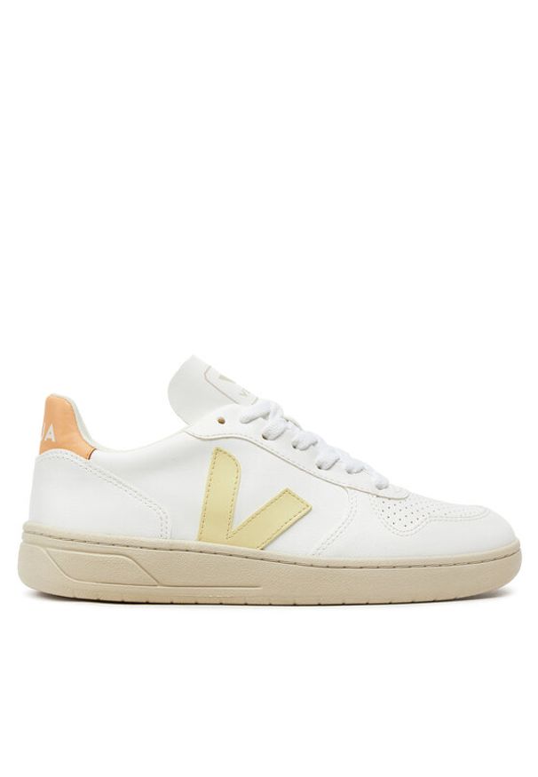 Veja Sneakersy V-10 VX0703103A Biały. Kolor: biały. Materiał: skóra