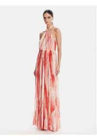 Elisabetta Franchi Sukienka letnia ABR4752E2 CP9 Czerwony Regular Fit. Kolor: czerwony. Materiał: syntetyk. Sezon: lato