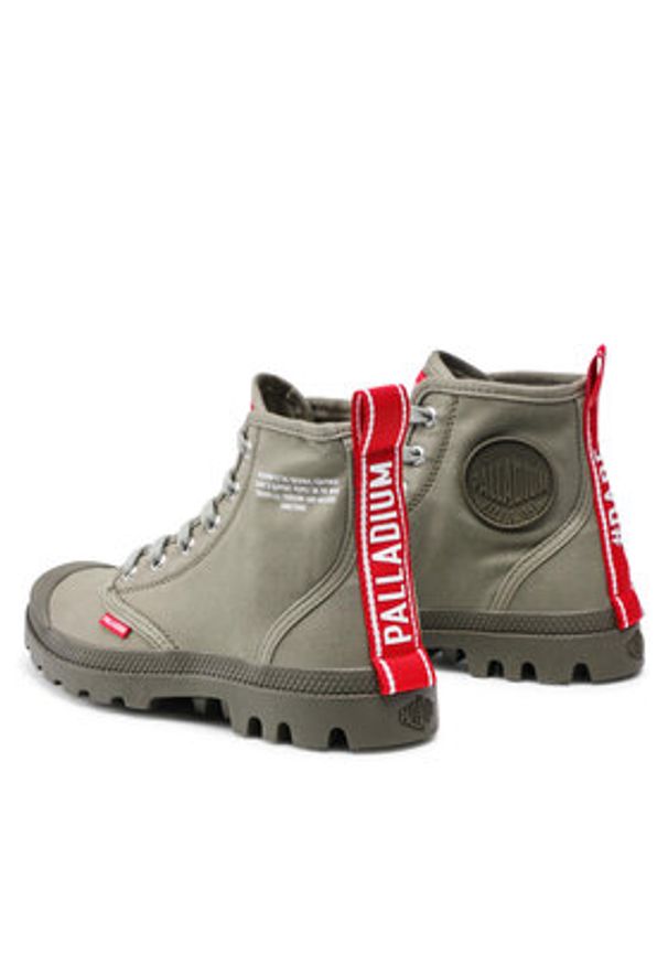 Palladium Trapery Pampa Hi Dare 76258-325-M Zielony. Kolor: zielony. Materiał: materiał