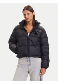 Calvin Klein Jeans Kurtka puchowa Graphic Logo LV047D503G Czarny Regular Fit. Kolor: czarny. Materiał: syntetyk #1
