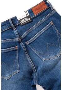 Wrangler - WRANGLER SKINNY SHADOW LIGHT W28KQB14E. Wzór: aplikacja