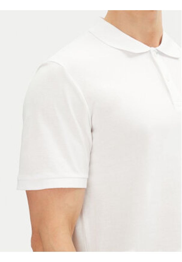 Jack & Jones Polo Simon 12269299 Biały Regular Fit. Typ kołnierza: polo. Kolor: biały. Materiał: bawełna