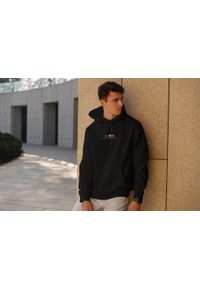 RAVEN - Bluza sportowa kangurka męska Raven. Kolor: czarny