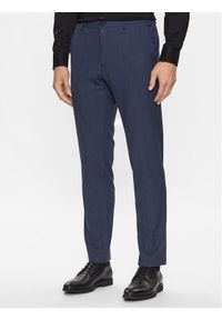 BOSS - Boss Spodnie garniturowe 50496139 Granatowy Slim Fit. Kolor: niebieski. Materiał: syntetyk #1