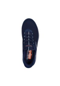 skechers - Buty do chodzenia męskie Skechers Summits High Range. Zapięcie: bez zapięcia. Kolor: niebieski. Materiał: materiał. Szerokość cholewki: normalna. Sport: turystyka piesza