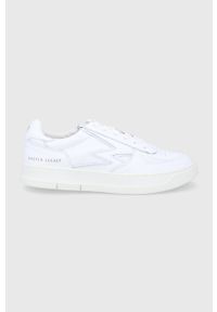 MOA Concept Buty skórzane kolor biały na płaskiej podeszwie. Zapięcie: sznurówki. Kolor: biały. Materiał: skóra. Obcas: na płaskiej podeszwie #1
