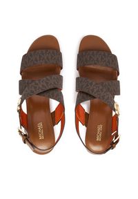 MICHAEL Michael Kors Sandały Vera Flex Mid 40S6VEMS1B Brązowy. Kolor: brązowy. Materiał: skóra #5