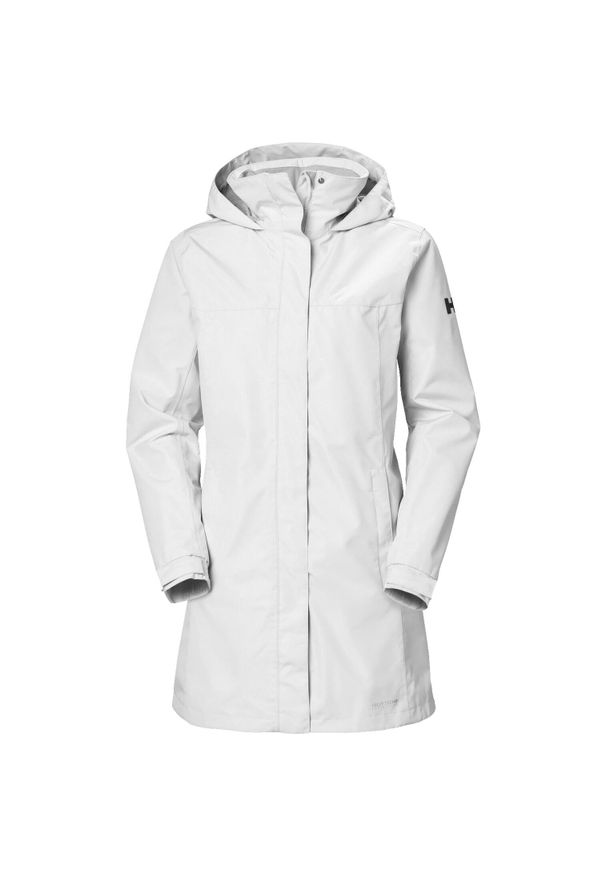 Długi płaszcz damski Helly Hansen Aden. Kolor: biały. Długość: długie. Sport: turystyka piesza