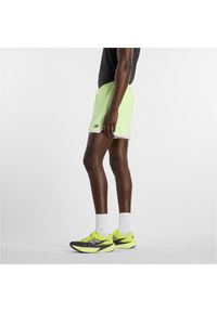 Spodenki męskie New Balance MB6180TAAFG – zielone. Kolor: zielony. Materiał: tkanina, poliester, materiał. Sport: fitness #5