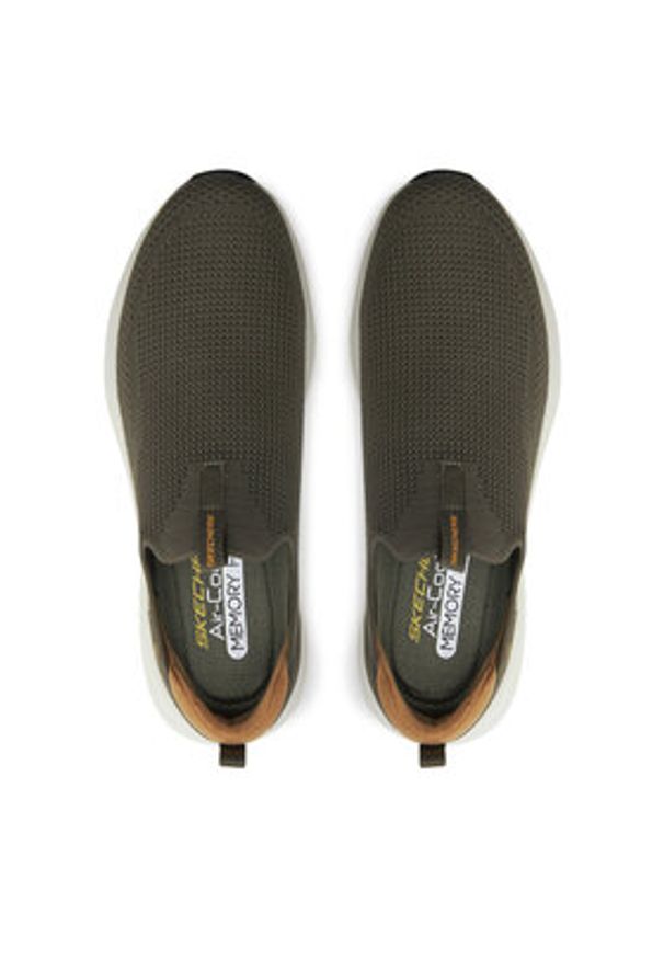 skechers - Skechers Sneakersy Vapor Foam-Covert 232629/OLV Khaki. Kolor: brązowy. Materiał: mesh, materiał