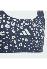 Adidas - Zestaw brokatowego bikini dla dzieci. Kolor: fioletowy. Wzór: nadruk