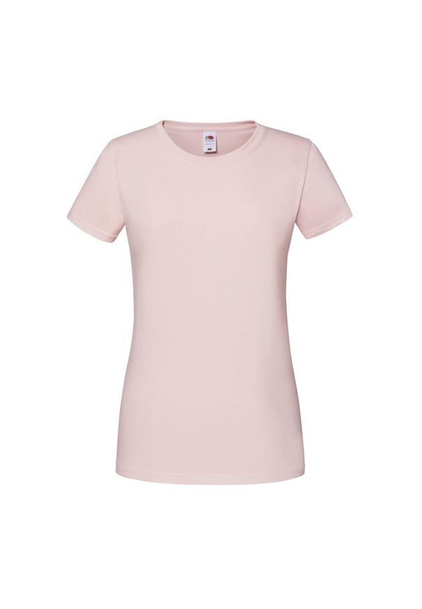 FRUIT OF THE LOOM - Koszulka Damska Iconic 190. Kolor: różowy. Sport: turystyka piesza