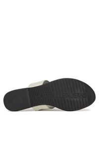 Calvin Klein Jeans Japonki Flat Sandal Toepost Mg YW0YW01691 Biały. Kolor: biały. Materiał: skóra #3