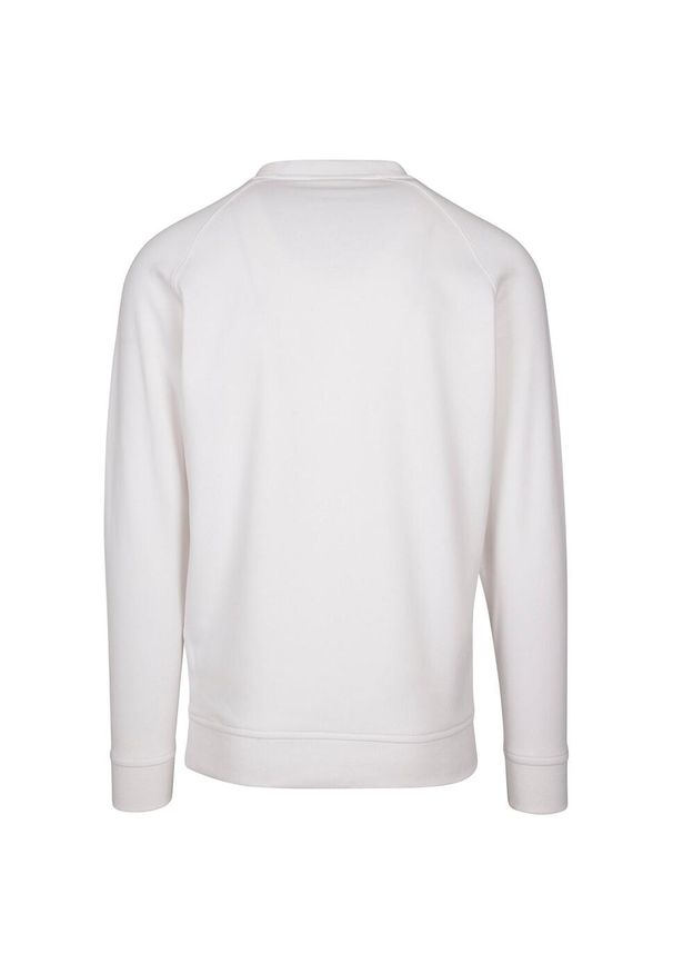 BUILD YOUR BRAND - Bluza Unisex Dla Dorosłych Dekolt W Szpic Raglanowa. Kolor: biały. Długość rękawa: raglanowy rękaw