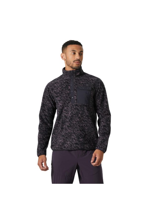 Bluza dresowa z nadrukiem Helly Hansen Maridalen. Kolor: fioletowy. Materiał: dresówka. Wzór: nadruk. Sport: turystyka piesza