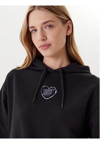 Tommy Jeans Bluza Heart DW0DW21408 Czarny Relaxed Fit. Kolor: czarny. Materiał: bawełna